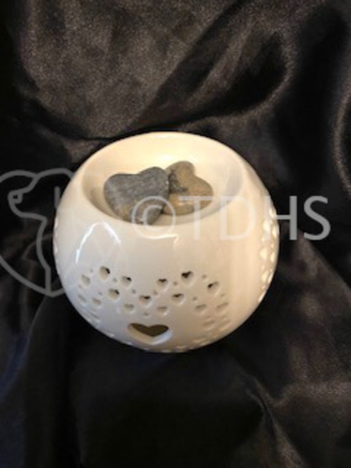 Valentine Wax Melt Tealight Holder Oil Burner Love Heart Cut Out Ceramic  ❤️