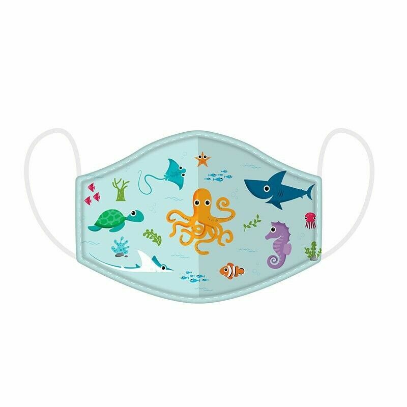 Kids Face Mask Dinosaur Monster Washable Protective Reusable space rainbow sea