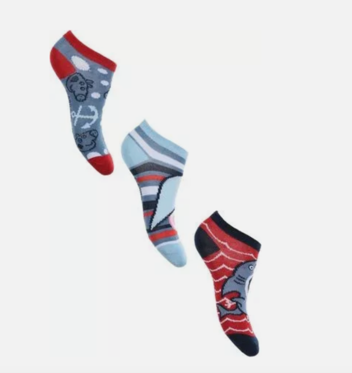 3 Kids Peppa Pig Socks 6 8 9 11 12 trainer invisible secret socks Pk 3 Girl Boy