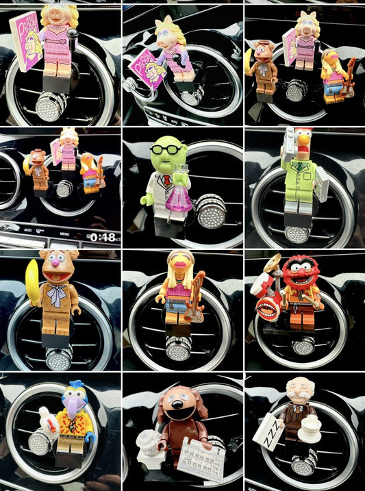 The Muppets Kermit Custom Lego Car Air Freshener Mini Figure Clip Vent  71033