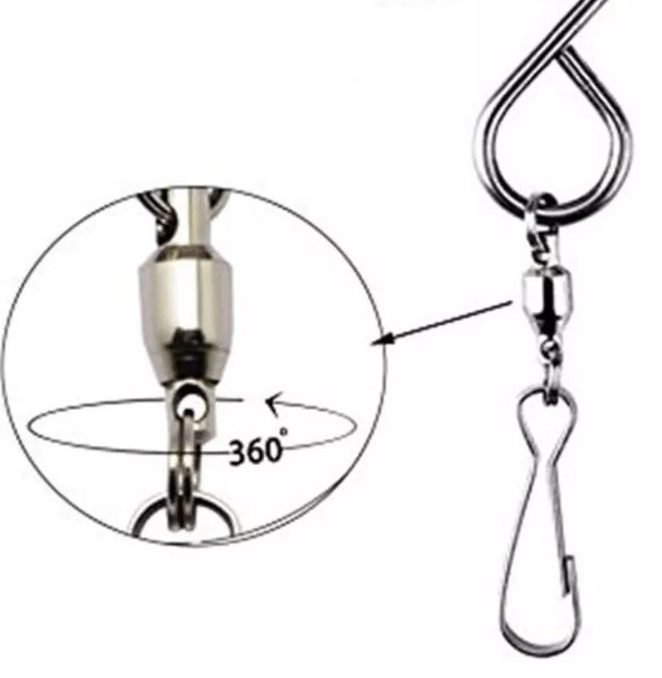 4 X Swivel S Hooks Clips Hanging Kitchen Utensils Ceiling rack Stainless Steel