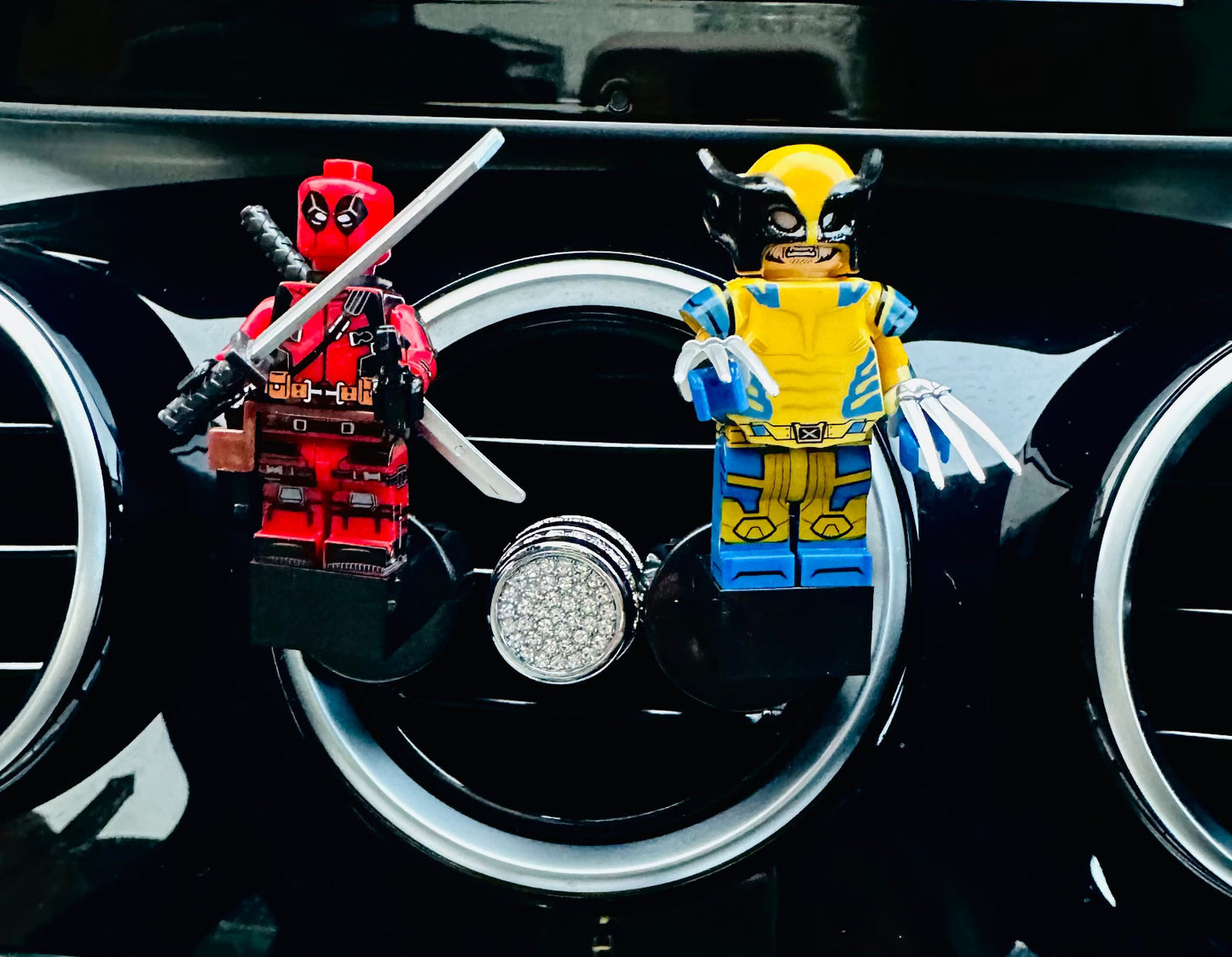 Deadpool Wolverine Air Freshener Mini Figure Car Clip Vent Scent Gift Xmas