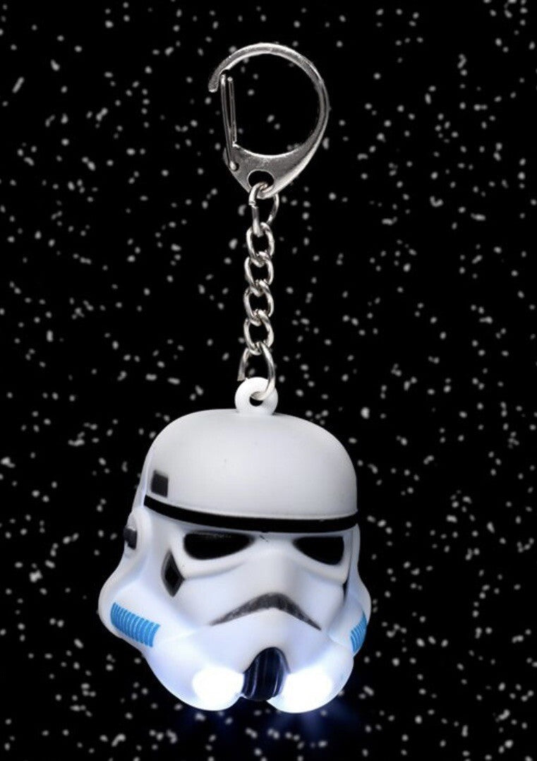 Stormtrooper Torch Keyring White Star Wars The Original LED Licensed Car Keys