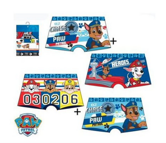 Boxer Shorts Boys Paw Patrol official Trunks Underwear pants cotton x 2 pairs