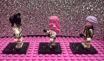 Custom Kpop Demon Hunters Anime Film Super Hero 3 X Mini figure Toy