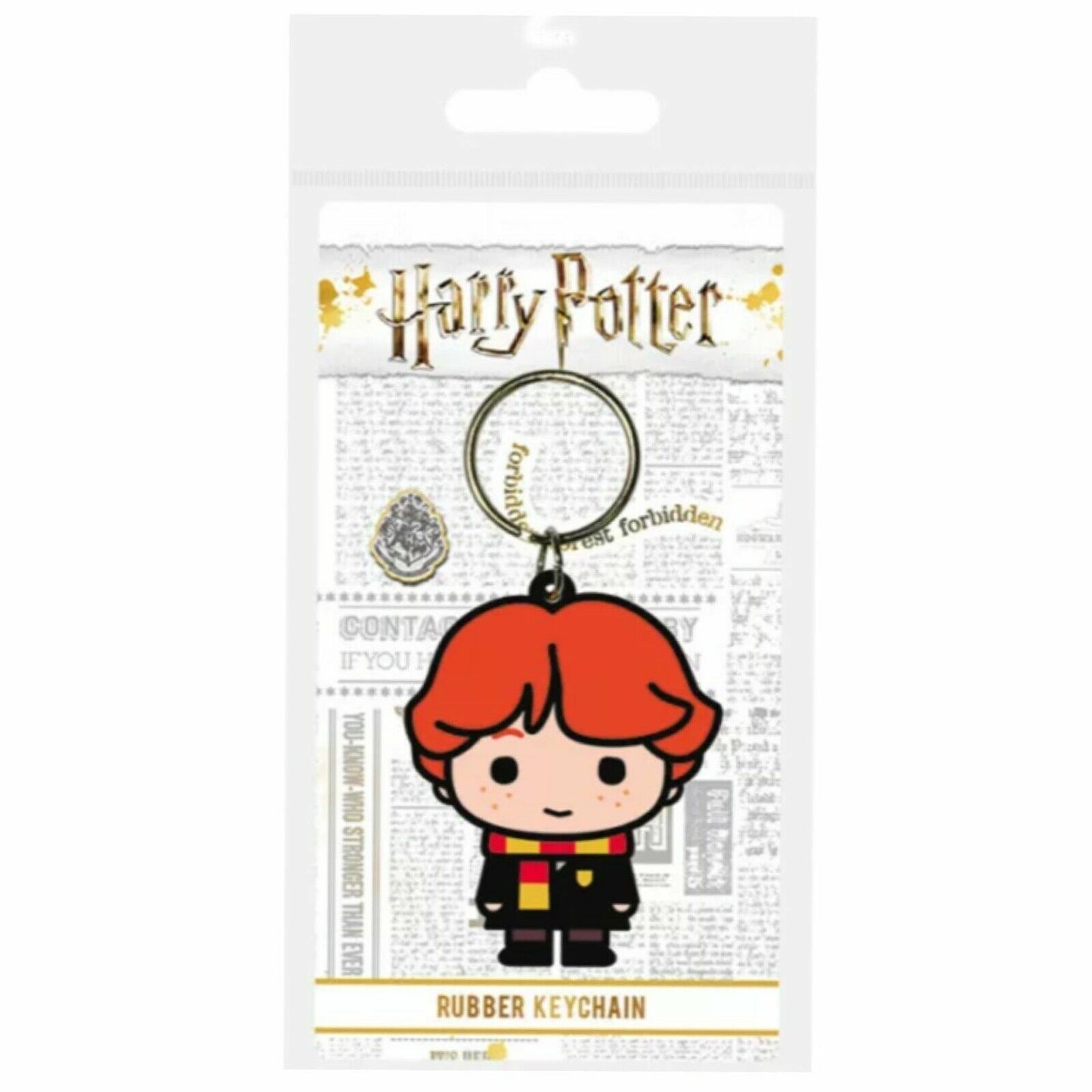 Keyring Harry Potter Ron Weasley kids mens 2D car keys bag Gift Rubber Fob 