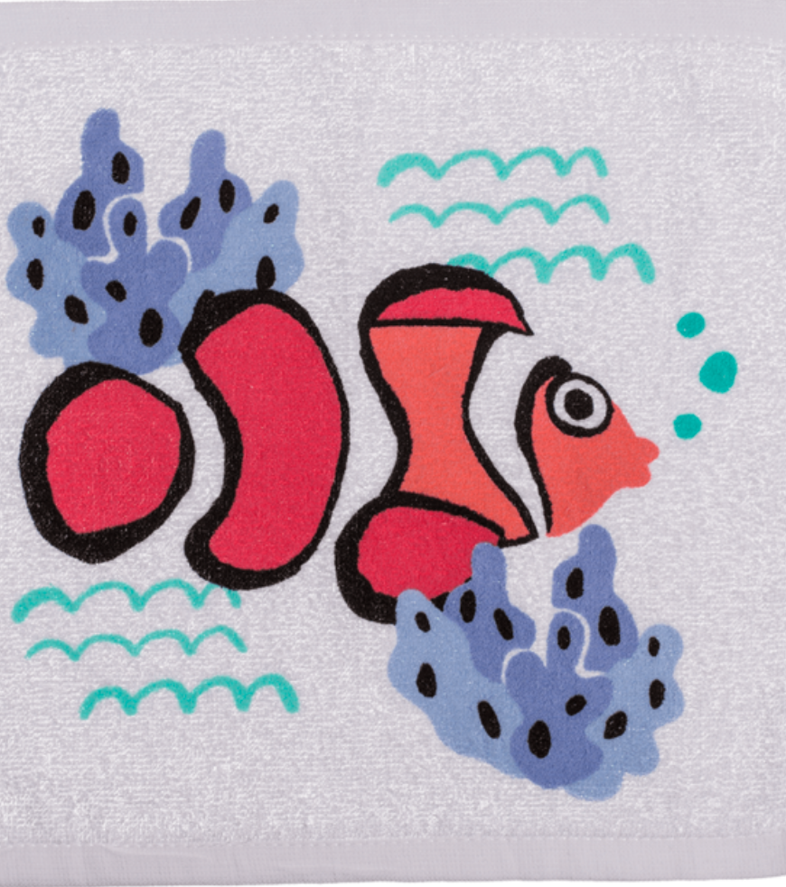 Xmas Sealife Fish Shark Magic Flannel Towel Kids Wash Cloth Bath Seahorse Nemo