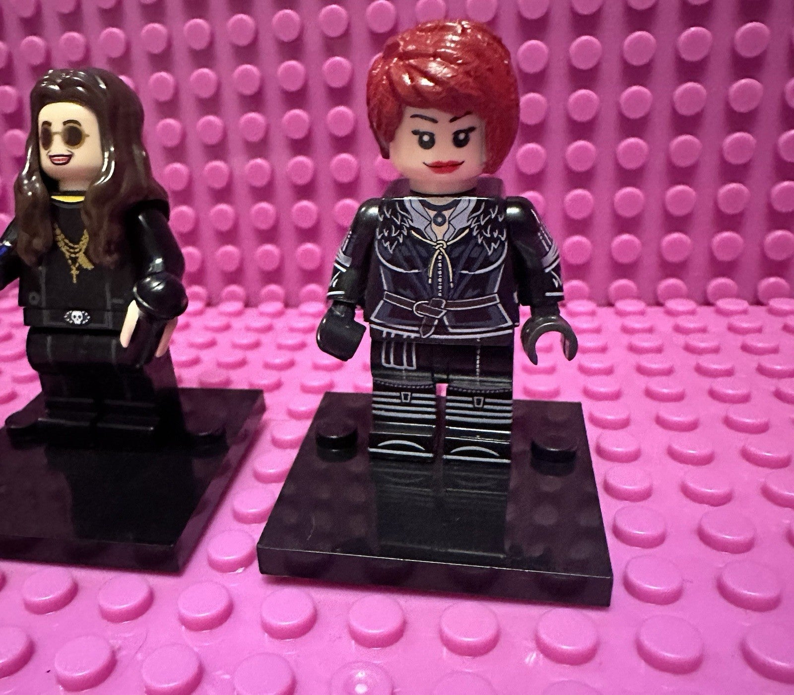 Rock Music Ozzy Sharon Osbourne Minifigure Couple Black Mini Figure Rock Band