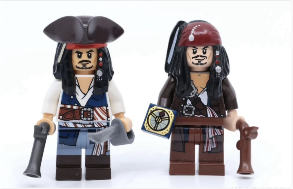 Pirates Caribbean Air Freshener Mini Figure Car Clip Vent Scent Jack Sparrow