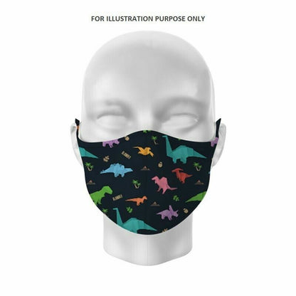Kids Face Mask Dinosaur Monster Washable Protective Reusable space rainbow sea