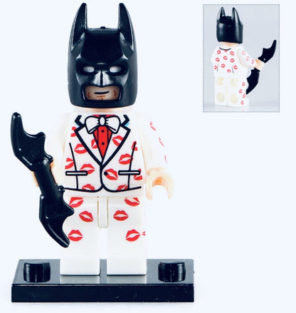 Kiss Kiss Batman Valentines Keyring 3D DC Bag Charm Car Chain Key Gift Boyfriend