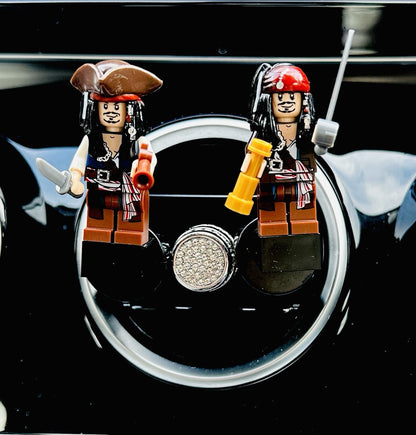 Pirates Caribbean Air Freshener Mini Figure Car Clip Vent Scent Jack Sparrow