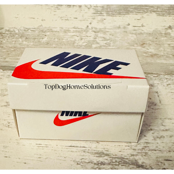 Nike Mini Trainer Sneaker Shoe Box Gift Sport Football Red White Blue Pink Green