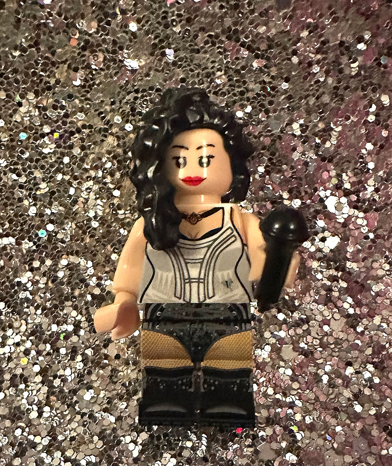 3D Minifigure Amy Winehouse pop singer music Gift Female band Rock