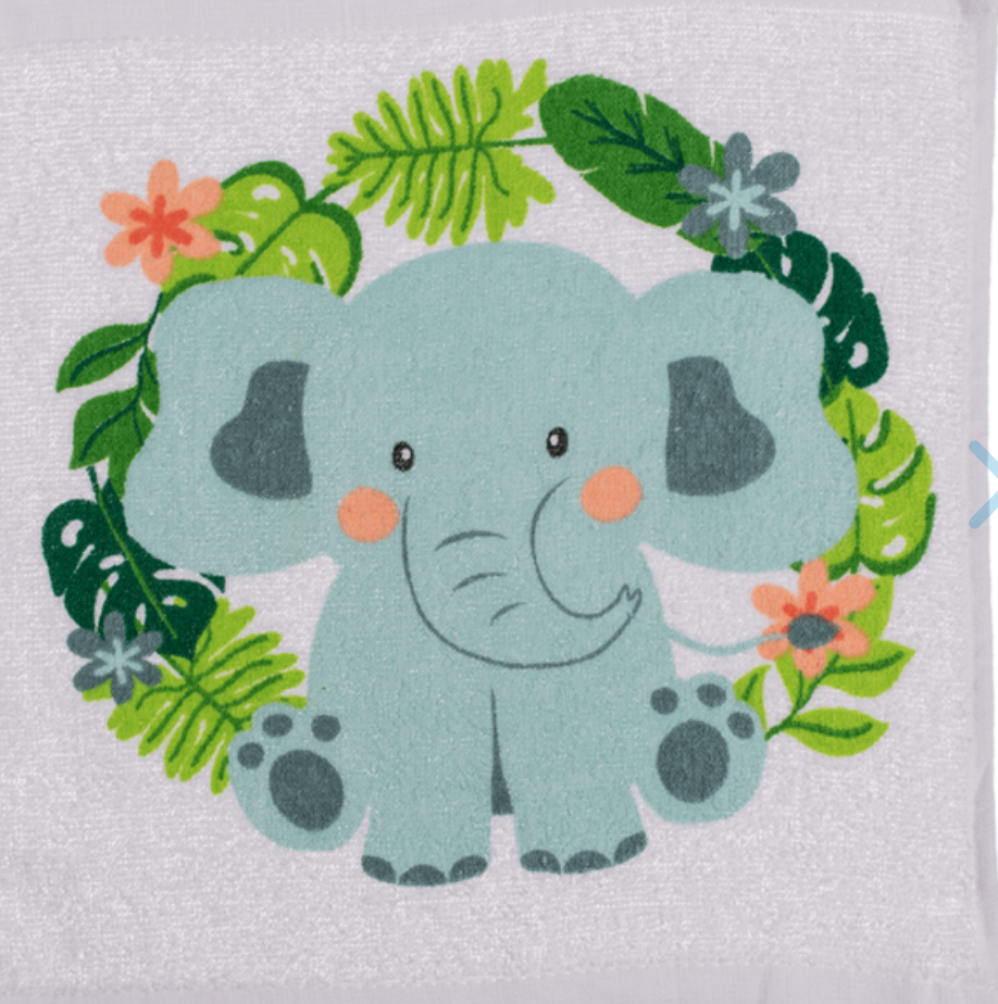 Xmas Safari Zoo Animals Magic Flannel Towel Kids Wash Face Cloth Monkey Bath