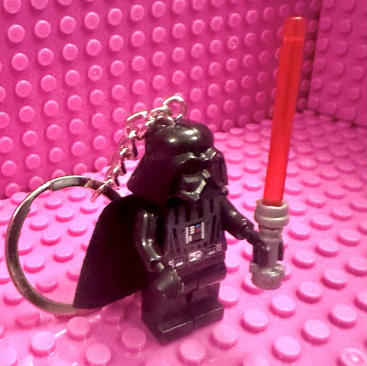 Darth Vader Mini Figure Block Keyring Movie Themed Star Wars Gift Car key chain