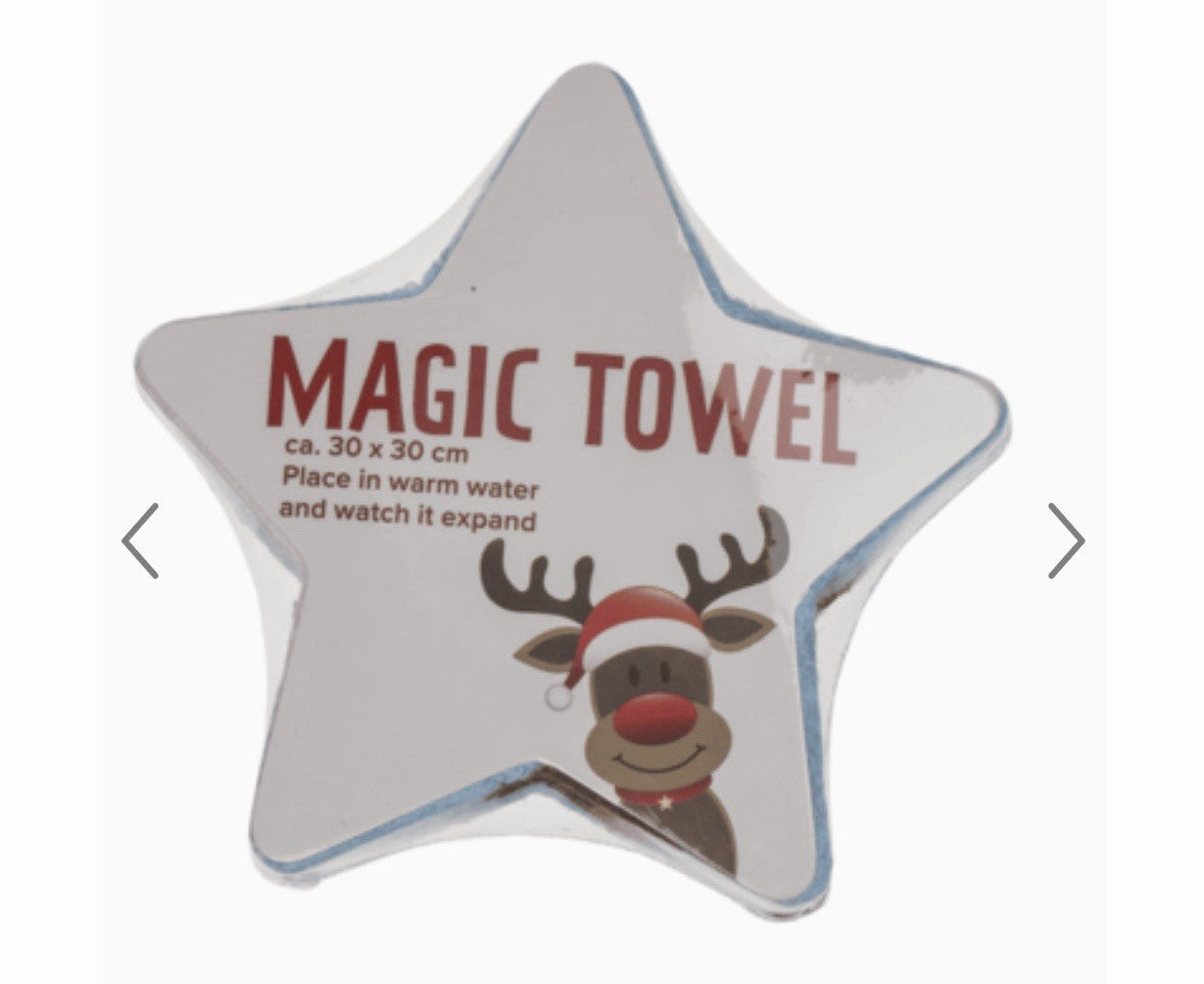 Christmas Magic Flannel Face Santa Rudolph Towel cloth Kids Bath Wash Xmas