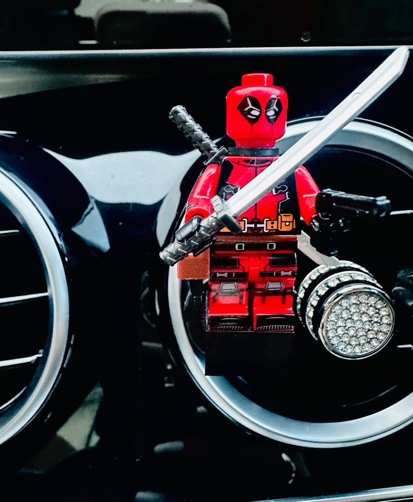 Deadpool Wolverine Air Freshener Mini Figure Car Clip Vent Scent Gift Xmas