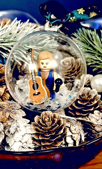 Christmas Taylor Mini Figure Bauble Hanging Snowflake Tree 3D Eras Tour Handmade