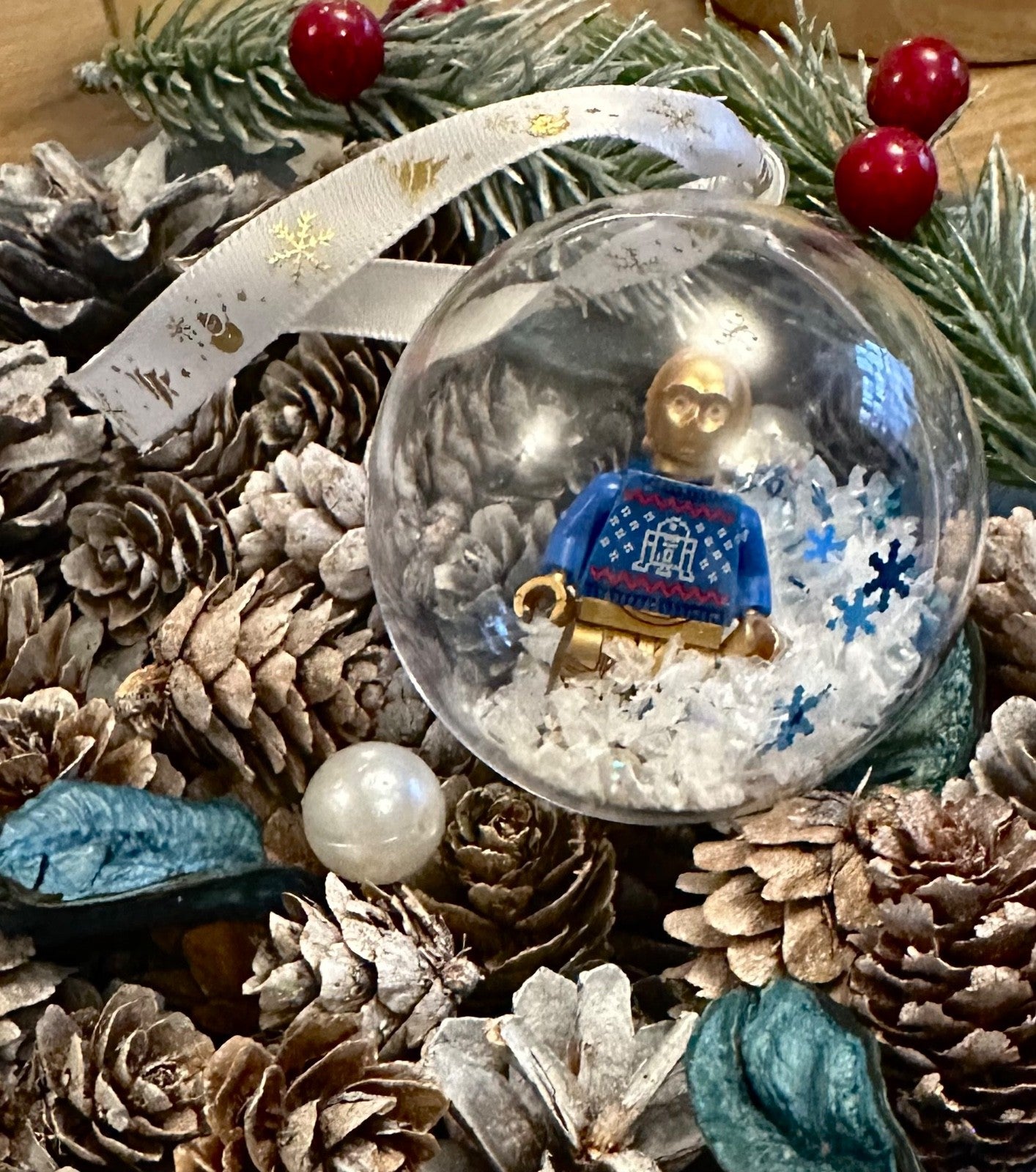 Christmas Star Wars Mini Figure Bauble Hanging Snowflake Tree 3D  Handmade Xmas