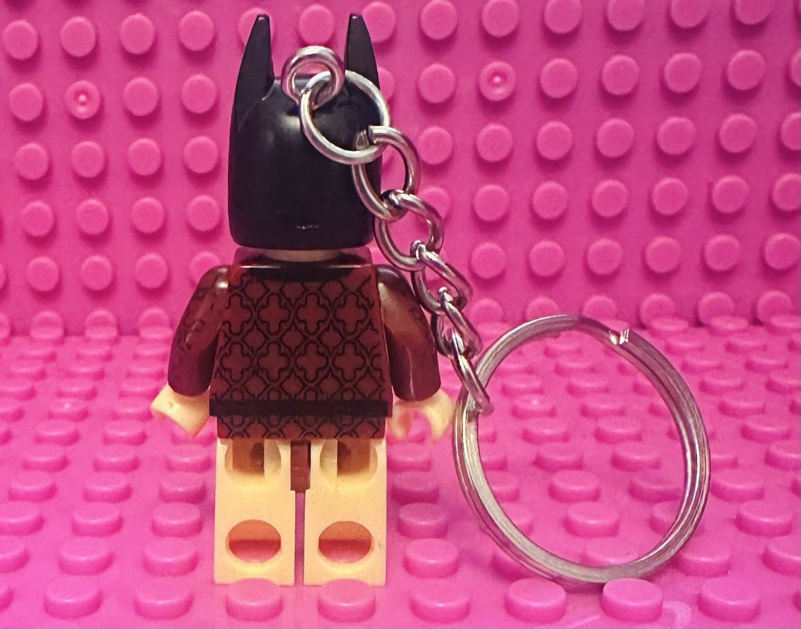 Batman In Robe Valentines Keyring 3D DC Bag Charm Car Chain Keys Gift Boyfriend