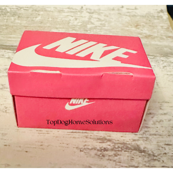 Nike Mini Trainer Sneaker Shoe Box Gift Sport Football Red White Blue Pink Green