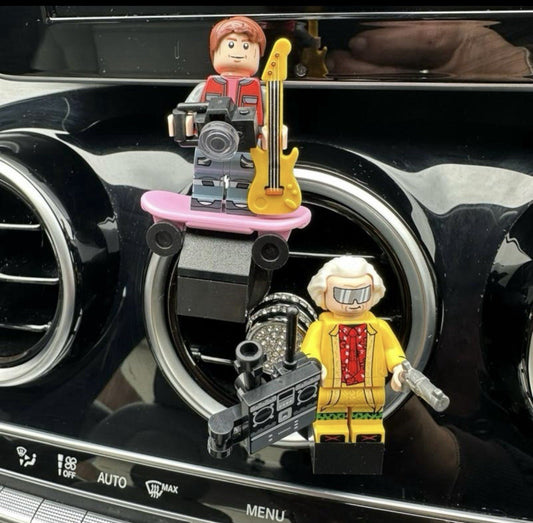 Back To The Future Car Air Freshener Mini Figure Clip Vent Marti Doc Scent Gift