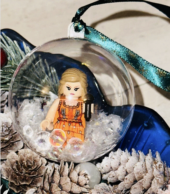 Christmas Taylor Mini Figure Bauble Hanging Snowflake Tree 3D Eras Tour Handmade