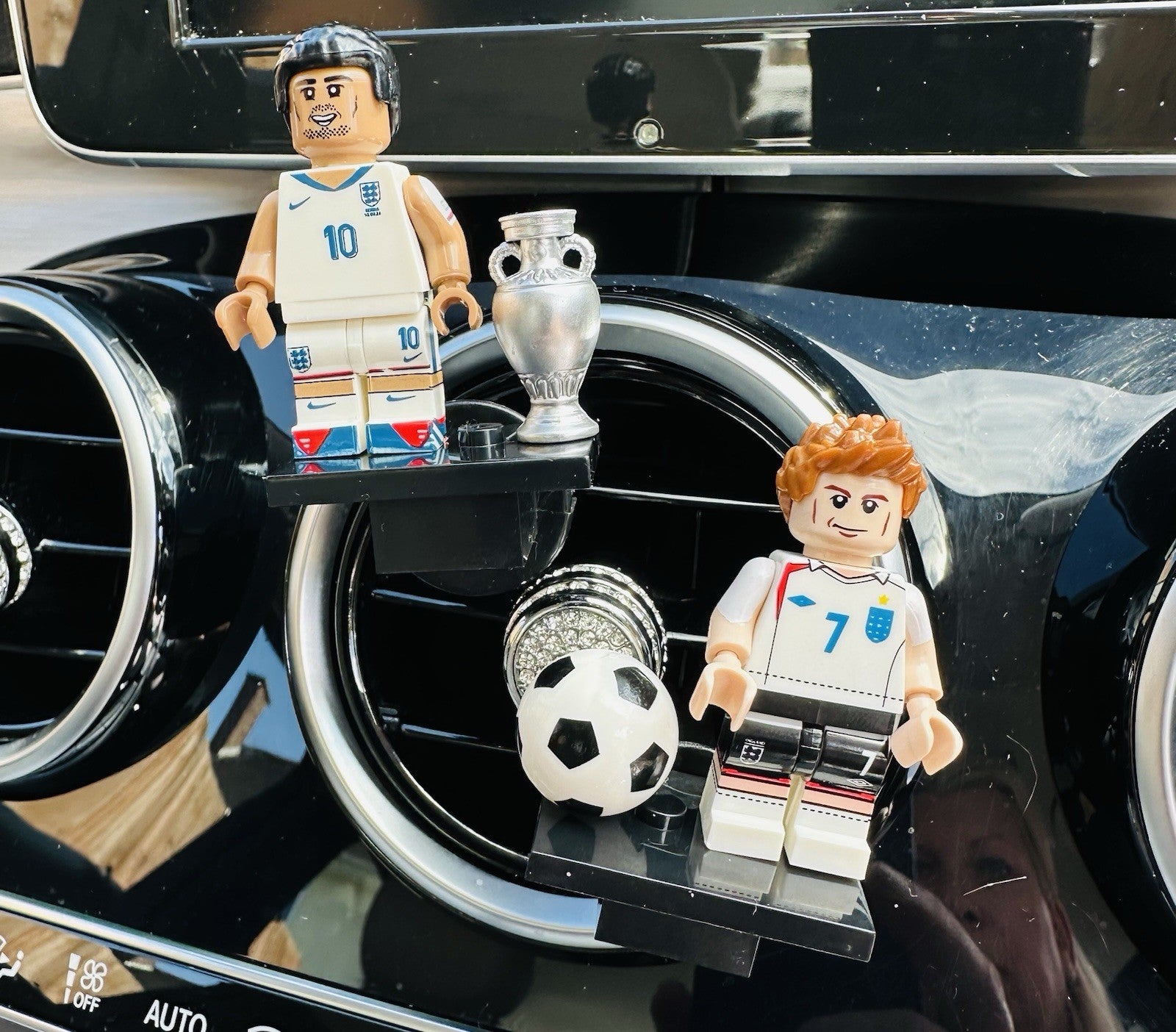 England Football Air Freshener Mini Figure Car Clip Vent Scent Fathers Day Gift