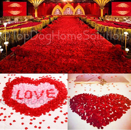 Valentine's Red Rose Petals Table Bed Romantic Decoration 120 Pack Flower 🌹
