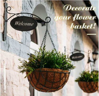 2 x 21 " Inch Hanging Basket Chain 3 strand 53 Cm Black Strong Garden 9kg plants