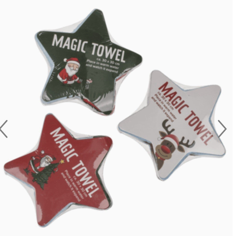 Christmas Magic Flannel Face Santa Rudolph Towel cloth Kids Bath Wash Xmas