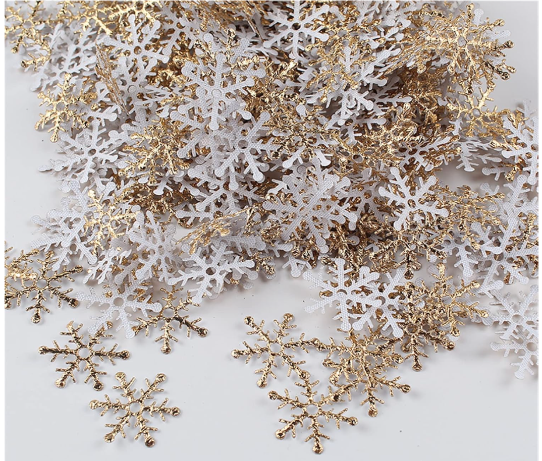 Snowflakes Christmas Confetti 20mm Table Sprinkles Party Decorations Xmas 300pcs