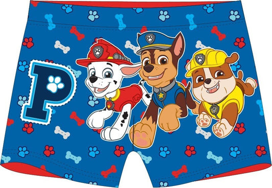 Blue Kids Paw Patrol Swimming Swim Trunks Shorts Boxer  3 4 5 6 7 8 yrs Official