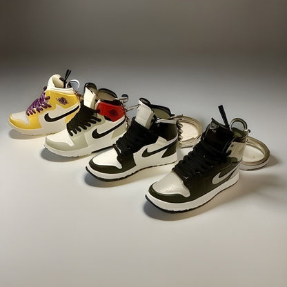 Mini Nike Keyring Sneakers 🔥3D Jordan 1 keychain Trainer Sports Shoe & gift box