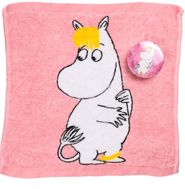 Xmas Moomins Magic flannel cloth Kids wash bath shower travel towel Pink Lilac