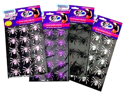 15 spider Halloween Temporary Tattoo Body Art glitter sparkly Decoration girly