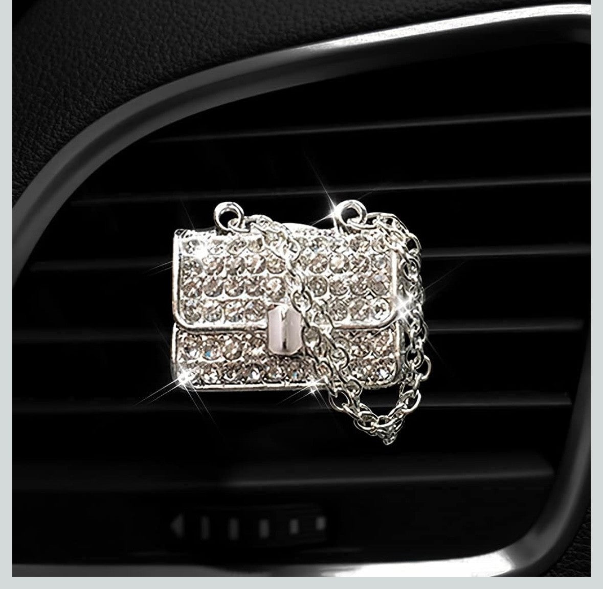 Car Handbag & shoe Air Freshener Bling Clip Vent Crystal Scented Christmas Gift