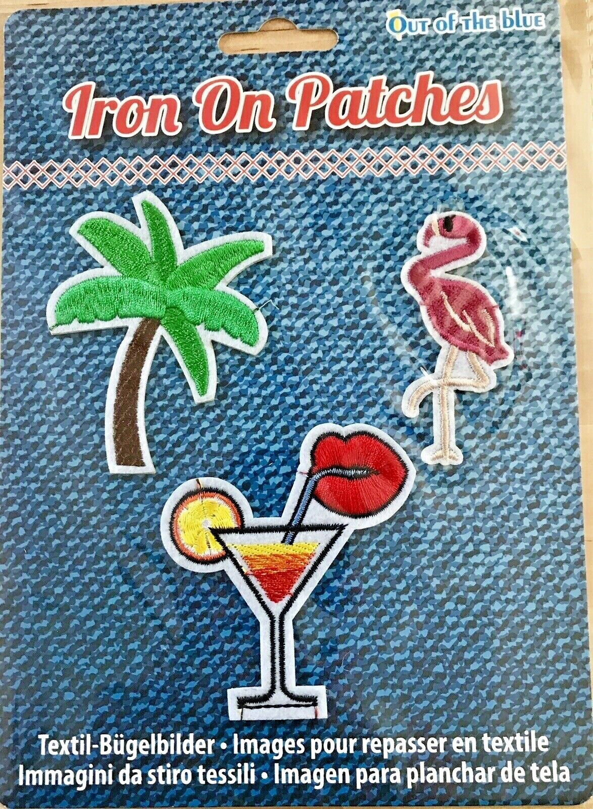 3 Sequin Motif Badges Clothes Fabric Patch Embroidered iron sew Appliqué Design