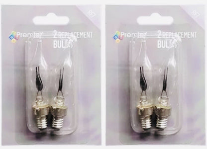 6 Replacement Candle Bridge Bulbs RF7 E10 Lights Spare Flicker Clear Bulb 10mm