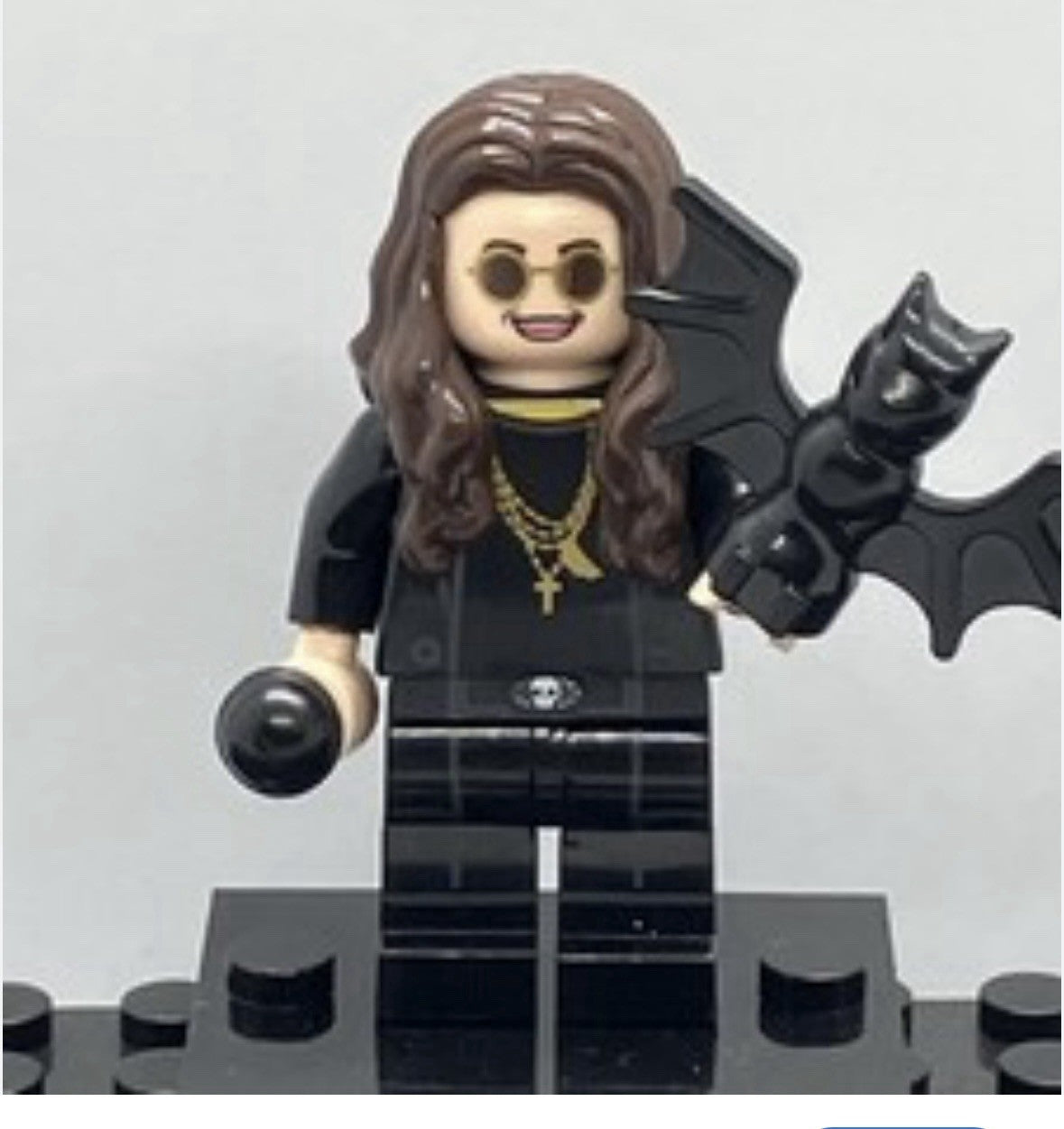 Rock Music Ozzy Sharon Osbourne Minifigure Couple Black Mini Figure Rock Band