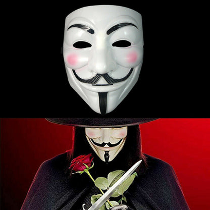 Anonymous Halloween Face Mask Hacker V Vendetta Guy Faulks Fancy Dress Party