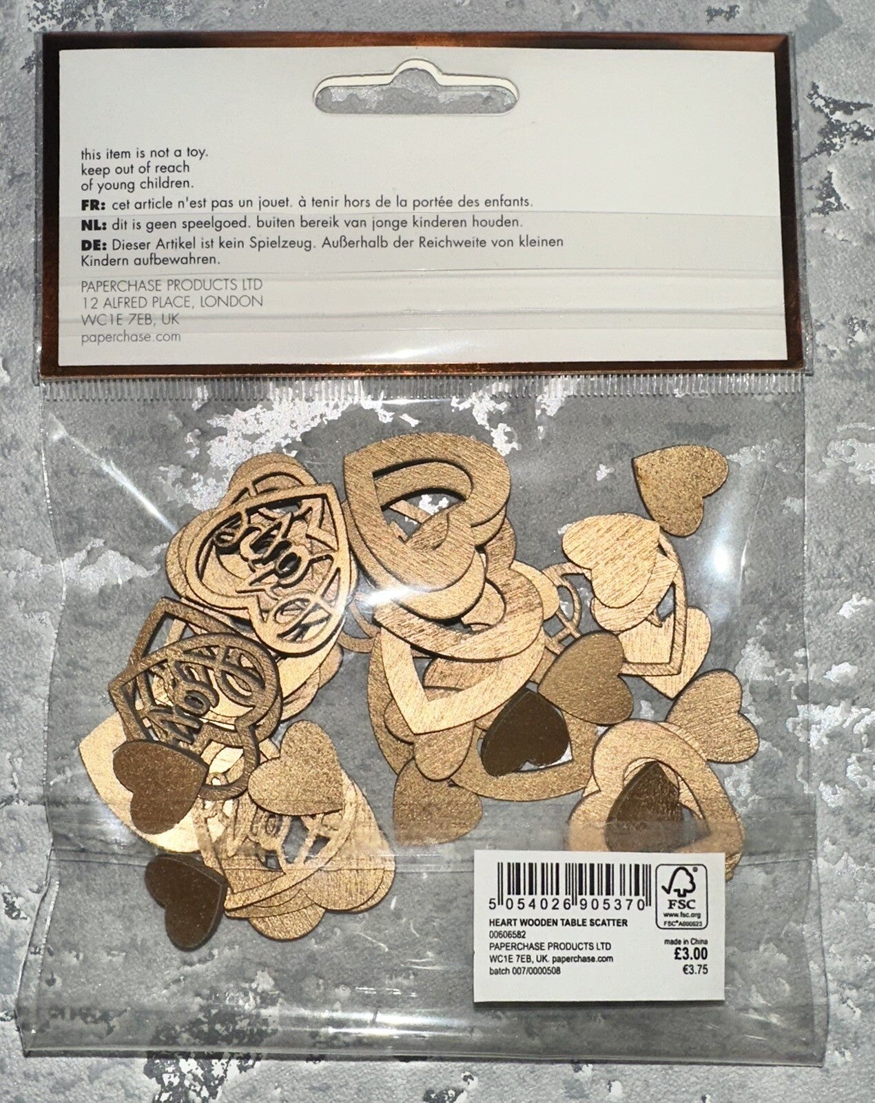 Mini Wooden Hearts Craft Cardmaking Embellishments Table Decorations X 45 Pc