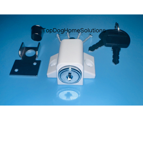Sliding Patio Door Lock Security Dead Bolt Push Key Locking UPVC Metal Windows