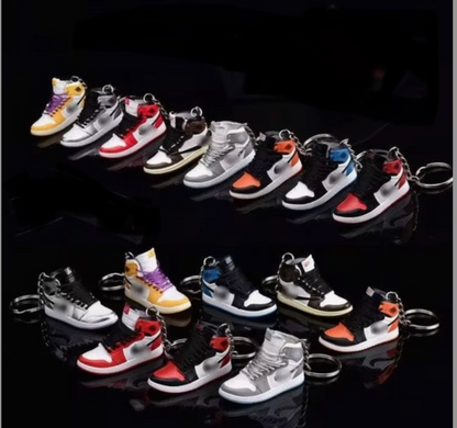 Mini Nike Keyring Sneakers 🔥3D Jordan 1 keychain Trainer Sports Shoe & gift box