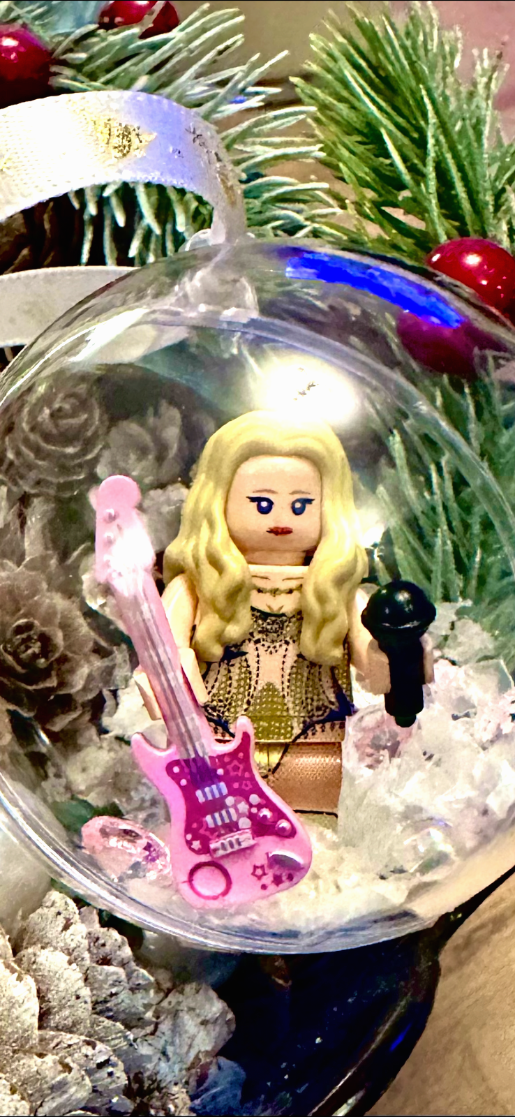 Christmas Taylor Mini Figure Bauble Hanging Snowflake Tree 3D Eras Tour Handmade