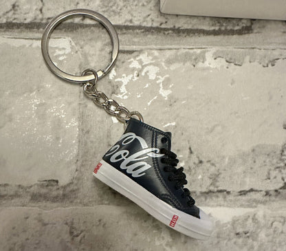 Black Converse Sneaker Keyring Coke Chuck Taylor AllStar Coca Cola High Gift Box