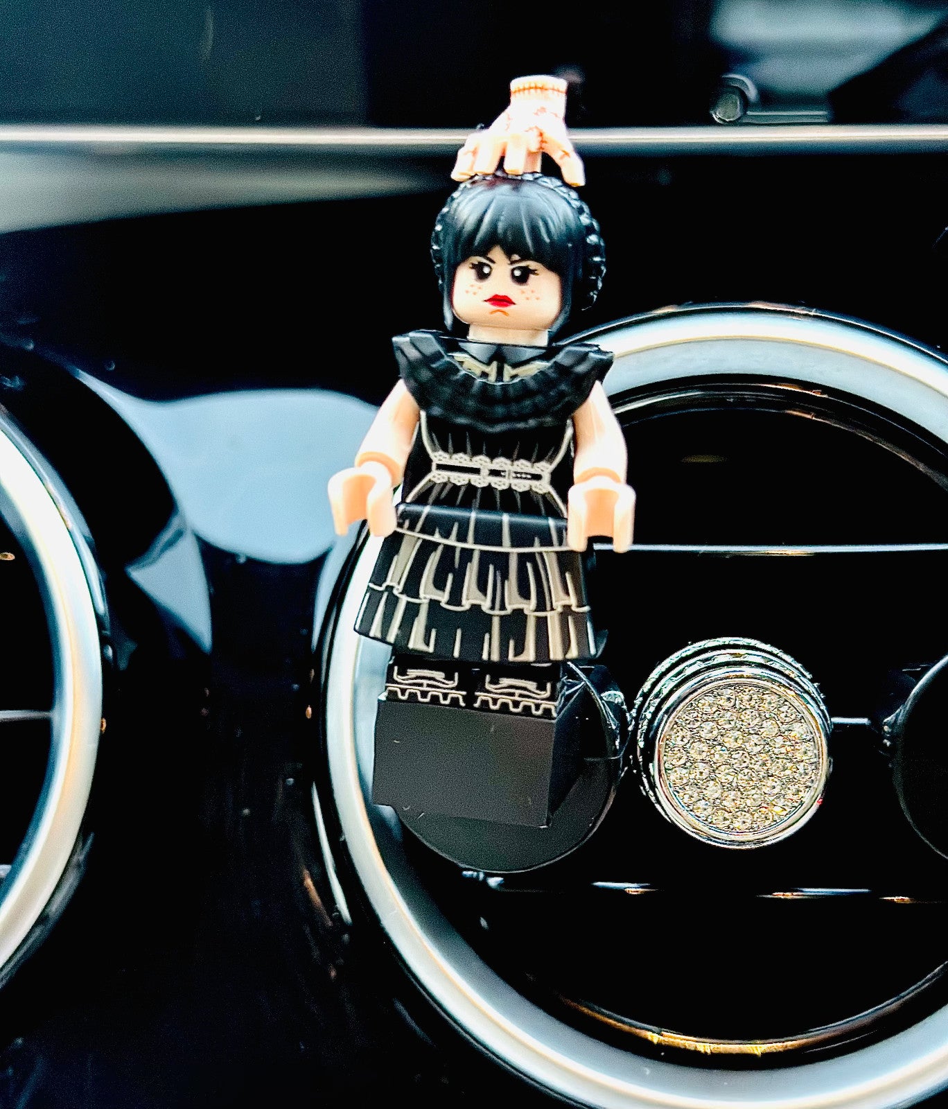 Wednesday Car Air Freshener Figure Halloween Mini Clip Vent Scent
