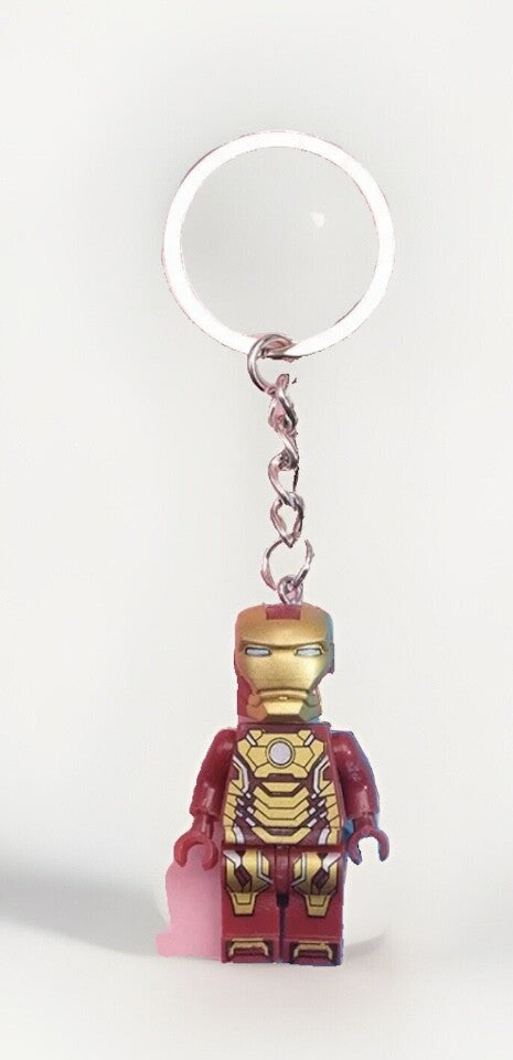 Marvel Iron Man Wolverine 3D Keyring Bag Charm Car Chain Key Gift