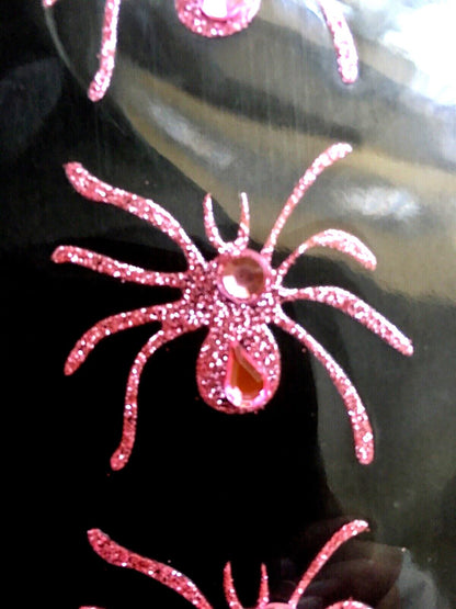 15 spider Halloween Temporary Tattoo Body Art glitter sparkly Decoration girly